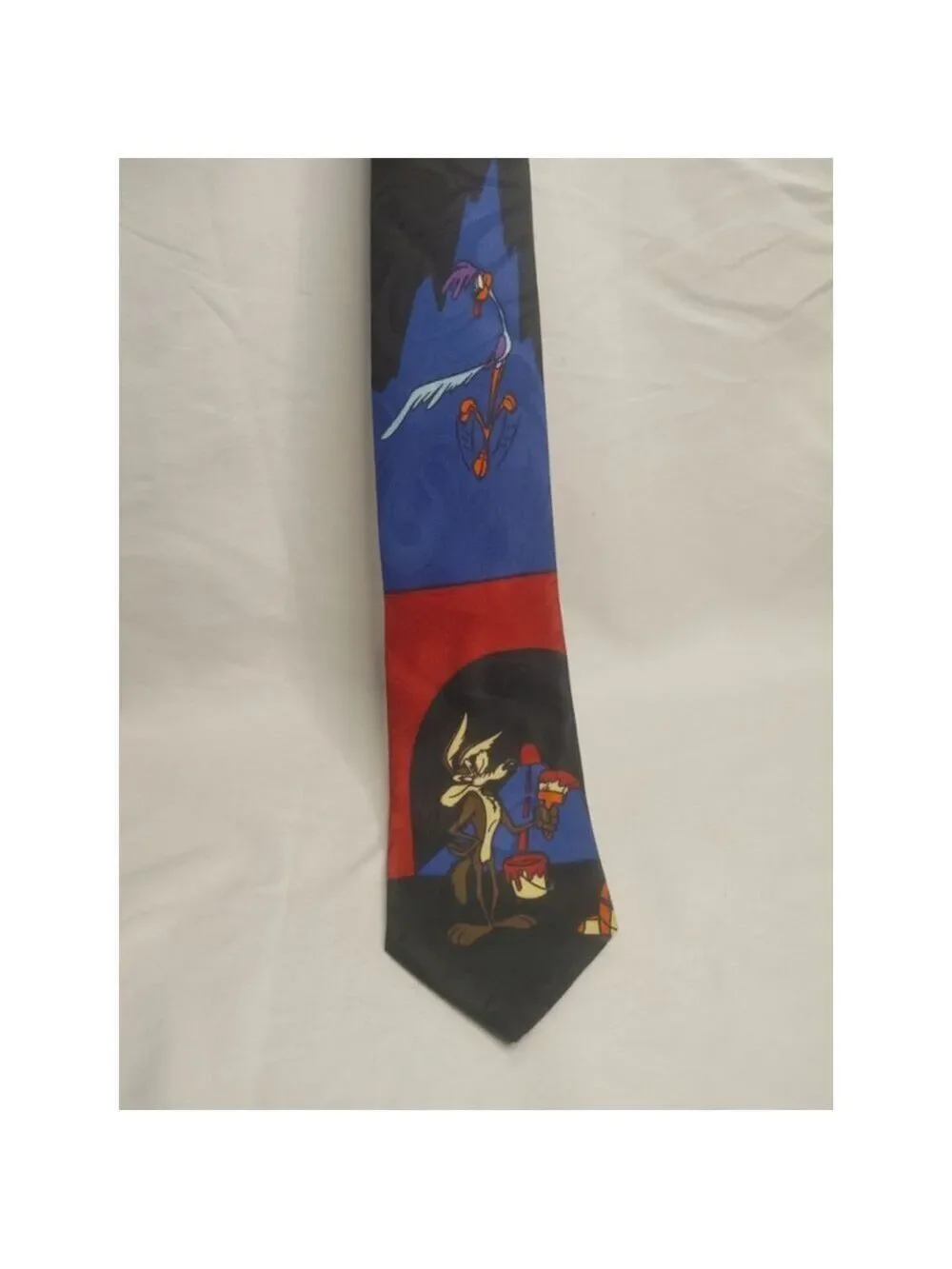Vintage Men's Warner Bros Looney Tunes Wile E Coyote 1994 Tie